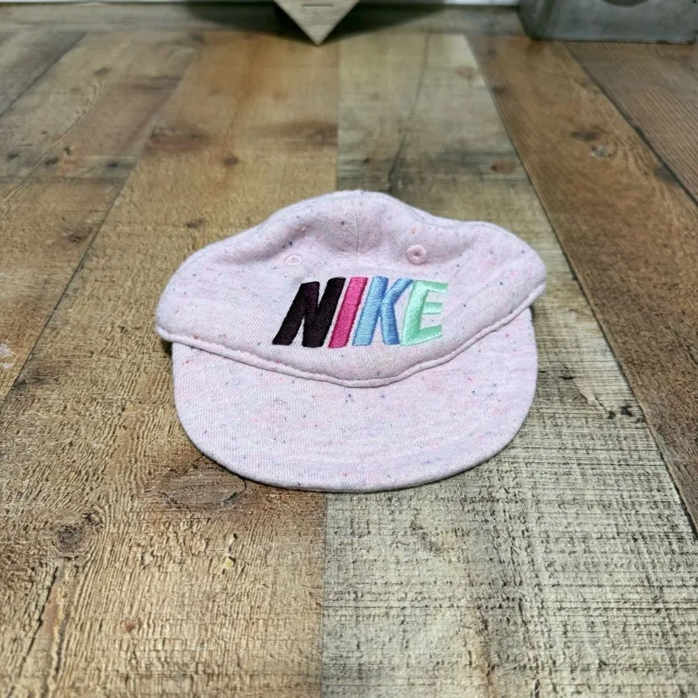 Nike Infants Boy's-Girl's French Terry Baseball Cap Soft Pink Foam Sz Newborn